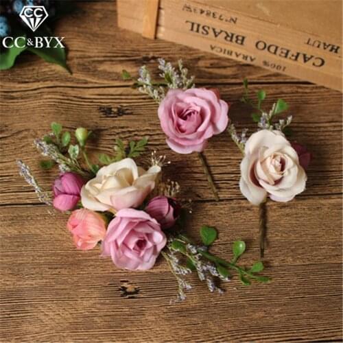 CC Wedding Jewelry Hairgrips Hair Stick 3pcs set Forest Style 100% Handmade Party Women Bridal Hairwear Dried Flower DIY mq099
