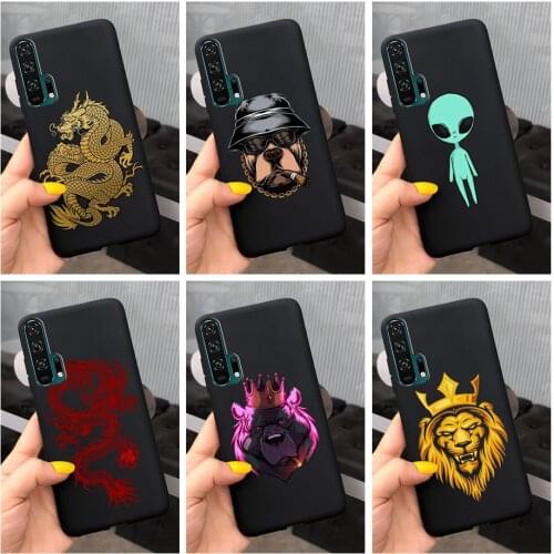 For Huawei Honor 20 Pro Case Cool Animals Fundas Soft Silicone Cover For Huawei Honor 20 Pro 20Pro Phone Cases Shockproof Bumper
