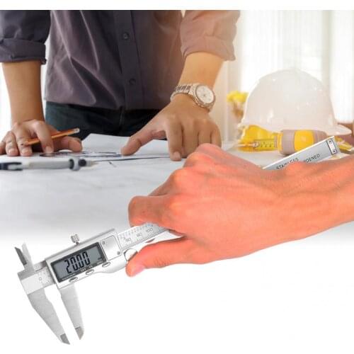 Digital Caliper 0-200mm Stainless Steel Electronic Digital LCD Vernier Caliper Gauge Micrometer Measuring Tool