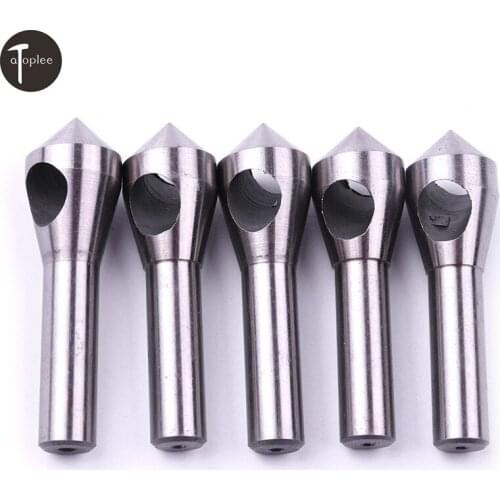 Professional 5PCS 8mm HSS Round Shaft Chamfering Chisel For Round Hole 90 degree Angle Drill Bit Tools