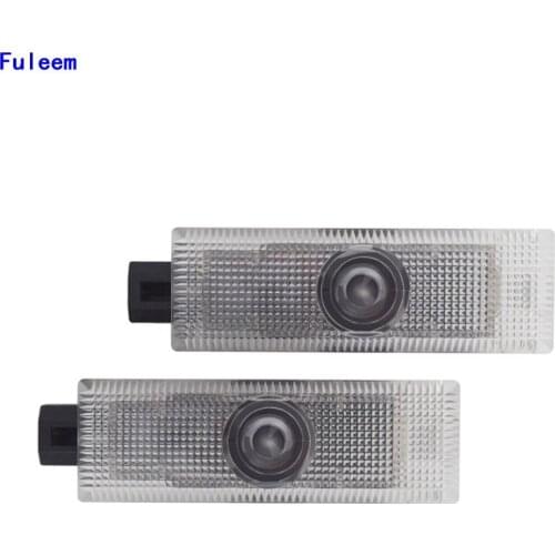 Fuleem 2PCS Car LED Door Welcome Laser Shadow Projector Light For Quattroporte Ghibli 2009-2016