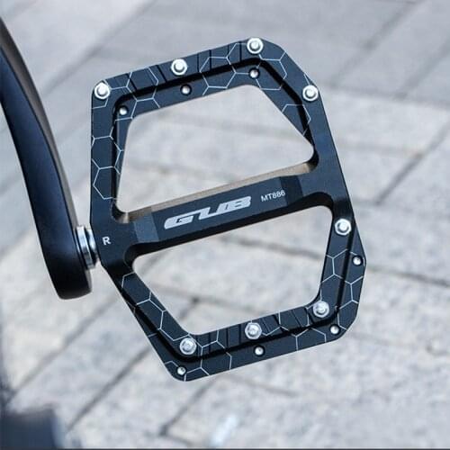 GUB Bicycle Pedals Mtb Aluminum Mtb Pedal Mountain Bike Widen Pedal Bearing Non-slip Bike Platform Pedals Bicycle Accessories