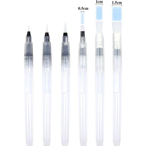 6pcs Water Color Brush Pen Soft Watercolor For Beginner Painting Drawing Art Supplies DU55