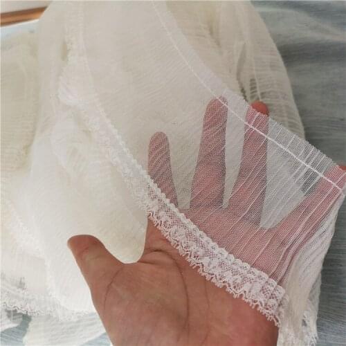 9cm wide mesh pleated lace trim clothing skirt neckline lace doll skirt pendulum accessories