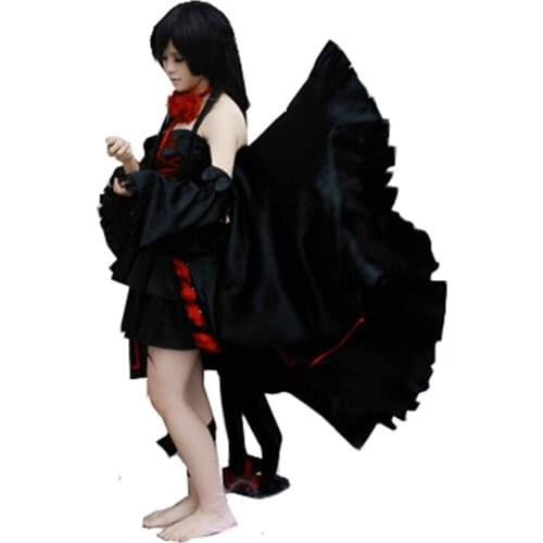 New Arrival Pandora Hearts B-rabbit Alice Black Dress Cosplay Costume Any Size 11