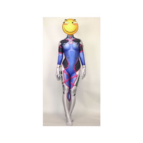 New Classic D.va Costume 3D print cheap dva cosplay zentai catsuit Halloween d.va bodysuit