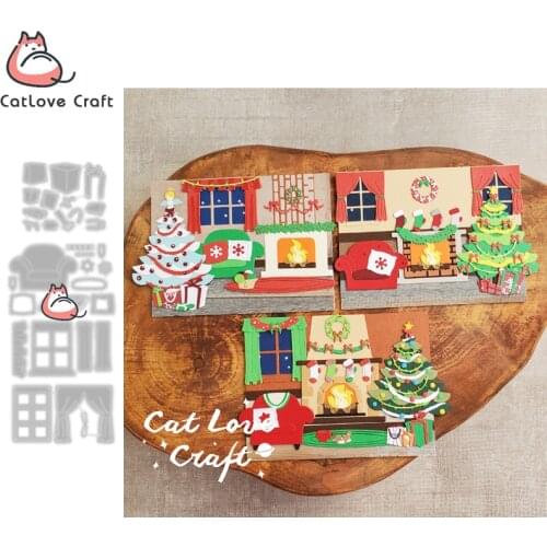 Christmas Winter Indoor Metal Cutting Dies Scrapbooking Stencil Die Cuts Card Making DIY Craft Embossing New Dies For 2021