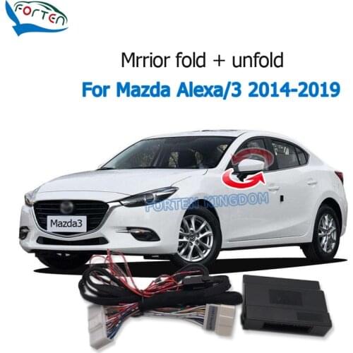 Forten Kingdom Car Side Auto Rear Mirror Folding System Module For Mazda Alexa/3 2014-2019 Rear View Mirror fold unfold LHD
