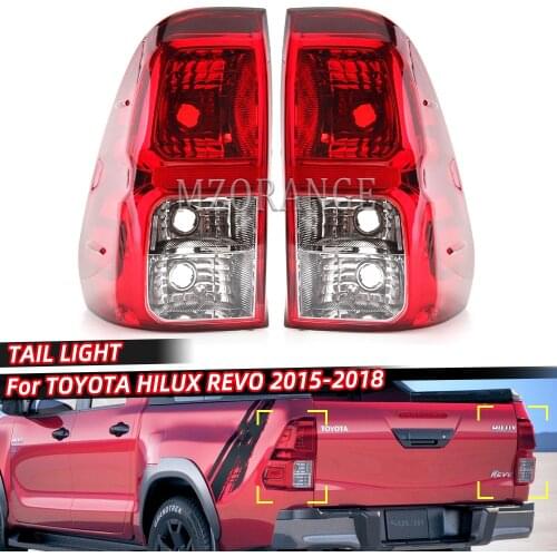 MIZAUTO Tail Light For Toyota Hilux Revo 2015 2016 2017 2018 Rear Brake Signal Warning Stop Light Fog Lamp Original Car products