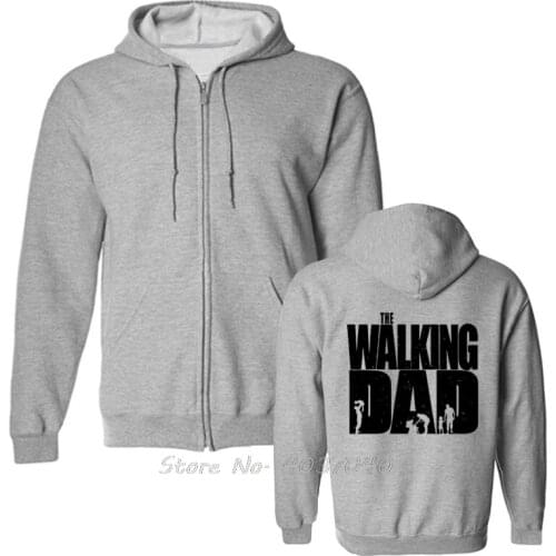 The Walking Dad Funny Men Hoodies Fathers Day Dead Zombie Gift Birthday Hoodie Casual Fitness Spring Autumn Fleece Sweatshirt