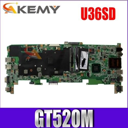 U36SD i5 Series CPU Processor FOR ASUS U36S U36SG U44SG laptop motherboard REV 2.1 Mainboard GT520M N12P-GV-B-A1 DDR3 Tested OK