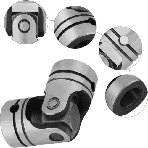 12mm Dia Shaft Coupling Motor Connector Steel Universal Joint 12×23×52mm Coupling Coupler Motor Transmission Connector