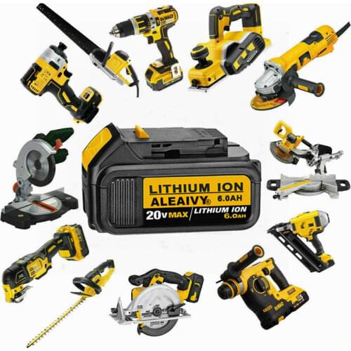 Dewalt Tools 18V 6.0Ah MAX XR Battery Power Tool Replacement for DeWalt DCB184 DCB181 DCB182 DCB200 20V 5A 18Volt 20 V Battery