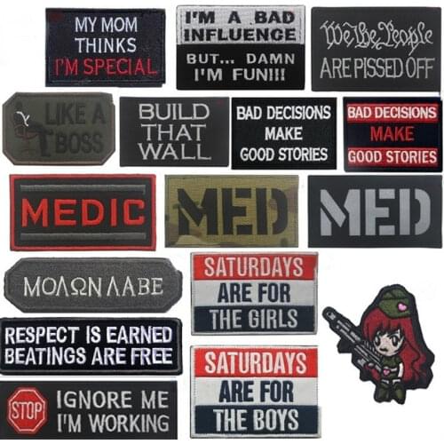 Embroidery Hook Patches Army Military Tactical Badge Sewing Applique Jackets,Caps,Bags,Backpacks,Vest,Uniforms,hat Emblem Patch