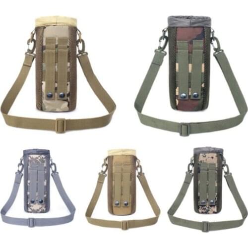 0.5L 1050D Nylon Outdoor Trave Tactical Molle Water Bottle Pouch Bag Military Canteen Cover Holsterl Kettle Bag