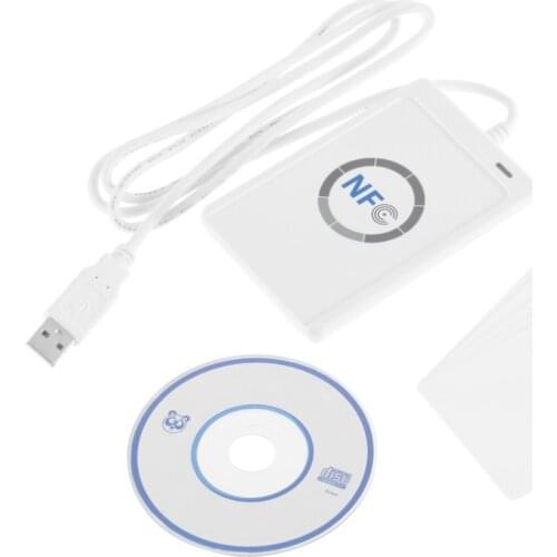 1pc USB ACR122U NFC RFID Smart Card Reader Writer For all 4 types of NFC (ISO/IEC18092) Tags + 5pcs M1 Cards Hot Worldwide