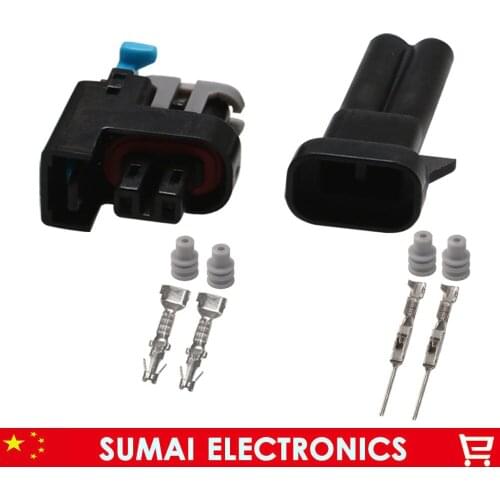 10 sets 2Pin Oil nozzle plug,Fuel spray nozzle connector,Car waterproof connector for SGMW,HRV,Corsa etc.Methanol refit