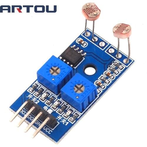 2 Channel Photosensor Module Photosensitive Resistor Light Detection Photosensitive Resistor Module