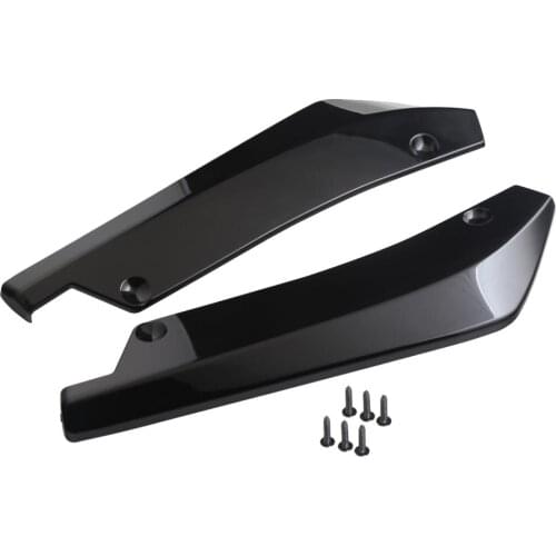 2Pcs Universal Auto Rear Bumper Lip Splitters - Anti-Scratch Protector Trim Sticker for Cars, SUVs, Pickup and Trucks