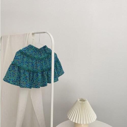 2021 new style girls printed skirt summer cotton fashion girls skirts 2-7 years YE170