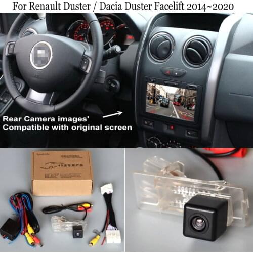 24 Pins Adapter Cable For Renault Duster / Dacia Duster Facelift 2014~2020 Original Screen Compatible With RearView Camera OEM