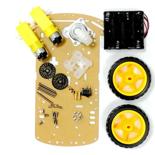 2WD Motor Smart Robot Car Chassis /Tracing car box Kit Speed Encoder Send the Battery Box