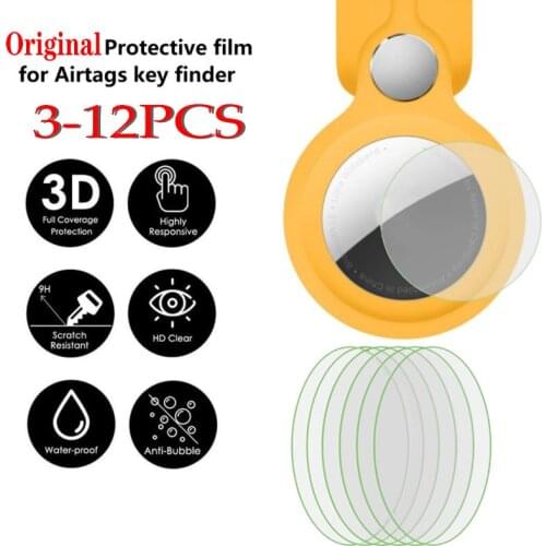 3/5/6/10/12 Pieces original HD TPU Film For AirTag Key Finder Protective Films For Airtags Touch Screen Adhesive Clear TPU Cover