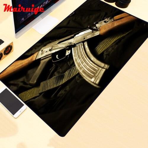 Firearms AK Picture Large Mouse Pad Gamer Computer Decoration XXL Gaming Accessories Gun Mousepad PC Desk Mat Keyboard Pad Rug