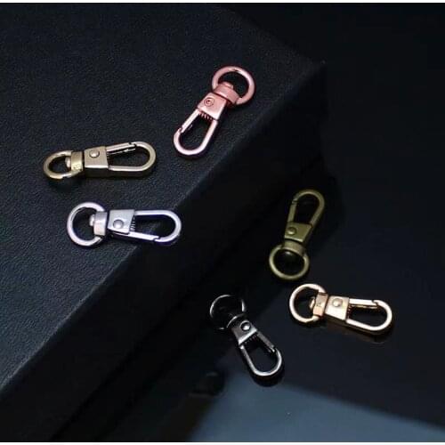 Keyring Openable Metal Spring Gate O Ring Leather Bag Belt Strap Buckle Dog Chain Snap Clasp Clip Trigger Phone case accessories