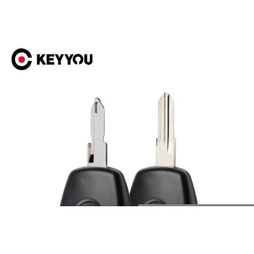 KEYYOU Remote Car Key Shell Case For Renault Megane Modus Espace Laguna Duster Logan Clio Kango For Nissan ALMERA 2 Buttons Key