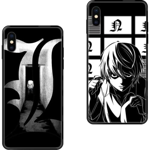 For Huawei Honor 6A 7A 7X 8C 8X 9 9A 9I 9X 10 10I 20 20I 20S Lite Pro Black Soft TPU Phone Case Skin Cover Anime Death Note L