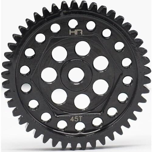 CNC machined and lightened hardened steel construction 45 tooth 0.8 Mod (32 pitch) spur transmission gear for TRAXXAS TRX4