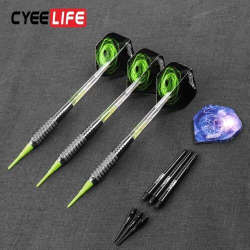 CyeeLife 17g Professional Electronic Soft Tip Darts With Dart Box Dart Flights Black Dart Shaft Free
