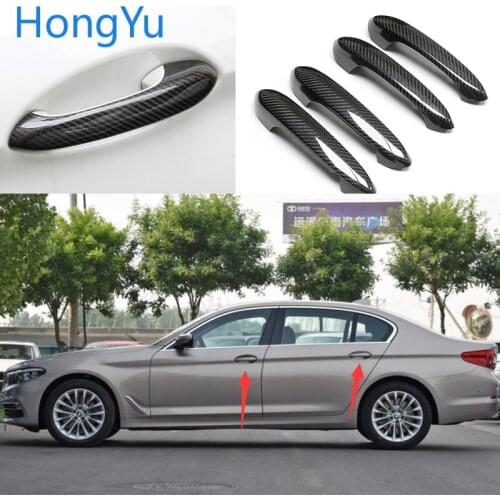 For BMW 5 series G30 G38 520d 530d M550d 530i 525i 540i M 2018 2019 2020 100% real carbon fiber Auto outer door handle cover
