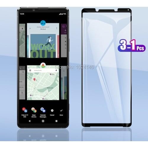 For Sony Xperia 1 10 II III 1III 10III Full Cover Tempered Glass Screen Protector Explosion-proof Protection Film