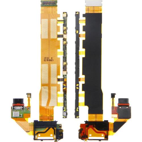For Sony Xperia Z3+ Z3 Plus Z4 D6553 D6533 International 3G Power&Volume Key Button Charge Charging Dock Connector Flex Cable