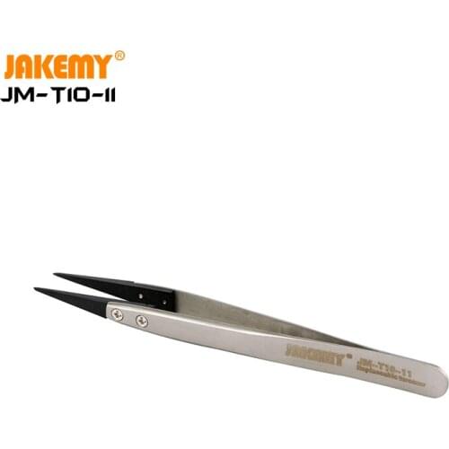 JAKEMY Original Replaceable Anti-static Stainless Steel Tweezers Tools Set For Electronics Cellhone Tablet PC Repair Dismantling