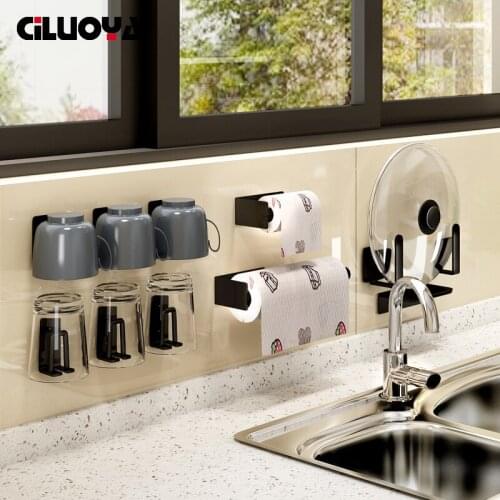 Kitchen Shelves Storage Rack Cup Holder Holder Rack Combination Hanging Kit Combination Cutting Board Rack Dish Rack Knife Rest