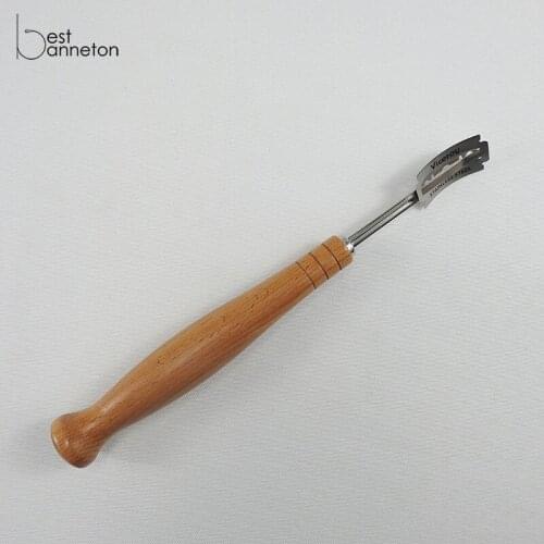 Best banneton Bread cutter Baking Curved Cooking Bread Cutter Dough Wooden Handle Pastry Cutting French Toas Lame Kitchen Tools
