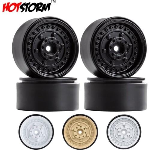 Metal&Nylon 1.9 Beadlock Wheel Rim 52*29mm 4pcs for 1/10 RC Crawler Car Axial SCX10 90046 Traxxas TRX4 RedCat Gen8