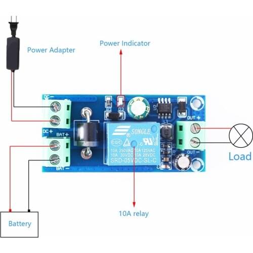 Power-OFF Protection Module Automatic Switching UPS Emergency Battery Power Supply 5-48V Universal UPS Emergency Converter