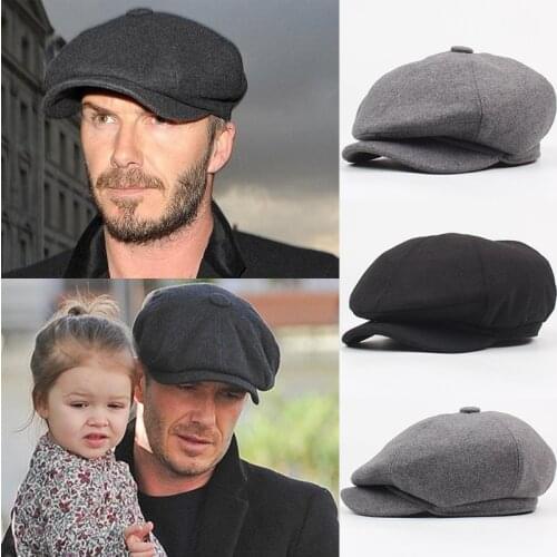 2019 new autumn and winter mens cap fashion casual beret trend octagonal cap