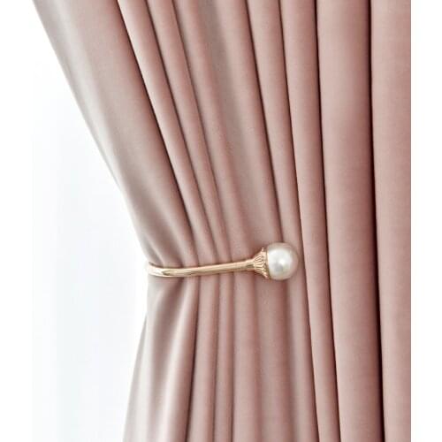 Nordic Style Light Luxury Pure Color German Cotton Wool Upscale Velvet Curtins for Living Room Bedroom Curtains High Shading