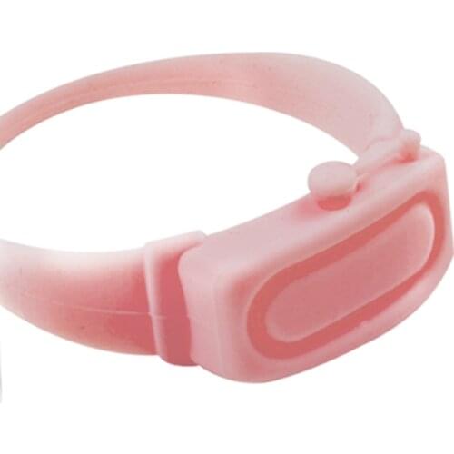 Portable Silicone Soap Bracelet Wristband Hand Sanitizer Dispenser Band Gray/Pink/Green/Blue Color Wristband