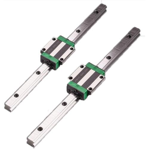2PCS HGR20 HGR15 Square Linear Guide Rail + 4PCS Slide Bearing Block HGH15CA HGW15CA HGH20CA HGW20CA for CNC parts