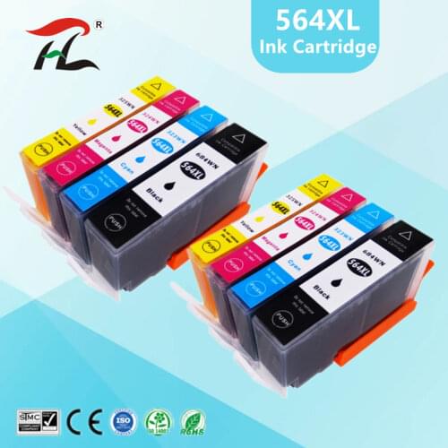 Compatible 564 ink cartridge for hp 564XL for hp564 Photosmart 5510/5511/5512/5514/5515/5520/5522/ 5525/6510/6512/6515 printer