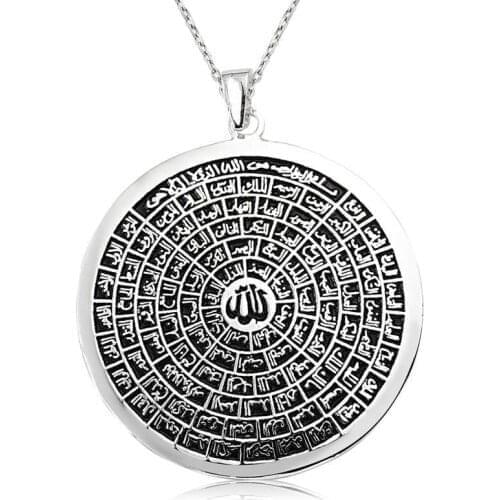 Tevuli 925 Sterling Silver Esmaül Hüsna Necklace