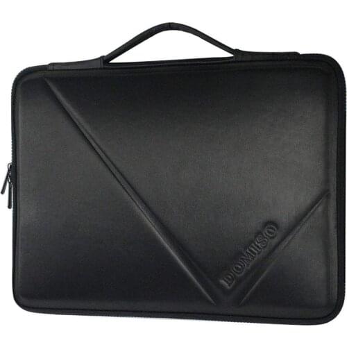 10 13 14 15.6 Inch Shockproof Waterproof Laptop Sleeve with Handle Lightweight Soft EVA Handbag Tablet Case Black