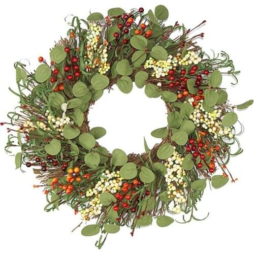 Spring Berry Wreath All Weather Outdoor Wreath That Lasts for Years, for Front Door Wall Window Wedding Party Home Decor