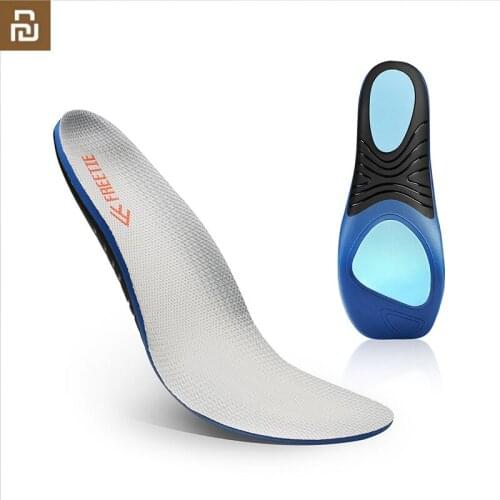 Youpin FREETIE Shock Absorber Sports Insole Pad Gray Springback Torsional Support Polyester Fiber Running Insole 42 43 44